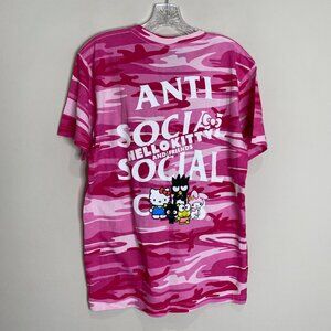 NEW Anti Social Social Club ASSC x Hello Kitty & Friends Pink Camo T-Shirt M